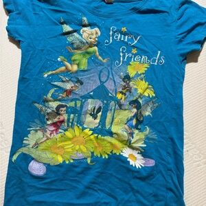blue tinkerbell fairy baby tee